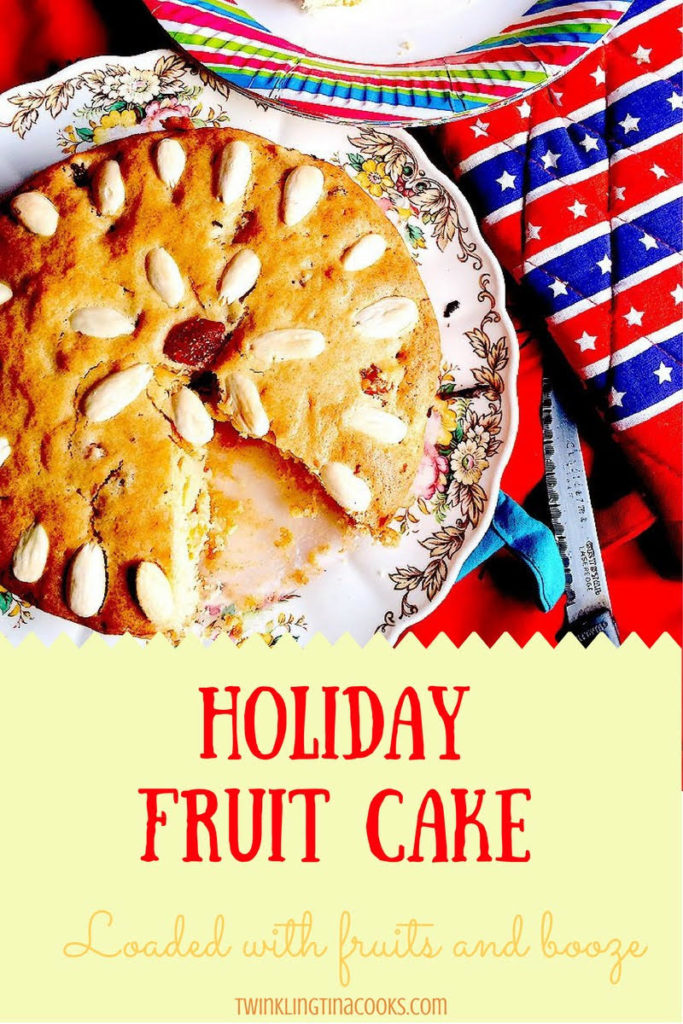 How to make holiday christmas fruit cake easy baking recipe
