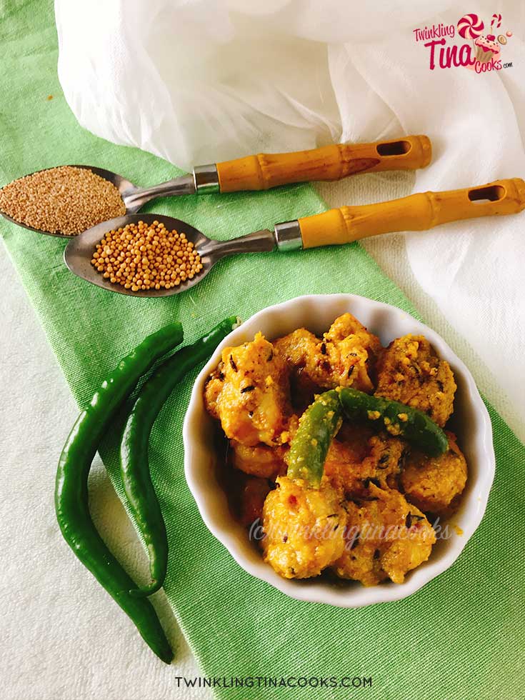 shorshe posto chingri recipe bengali recipe prawn in mustard marination