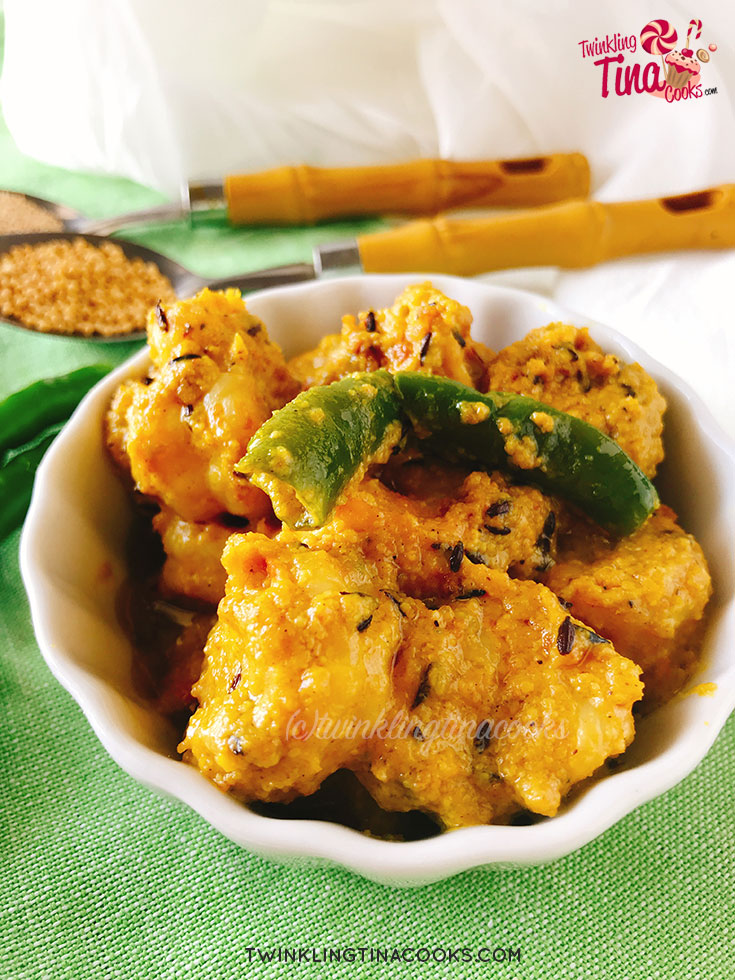 shorshe posto chingri recipe bengali recipe prawn in mustard