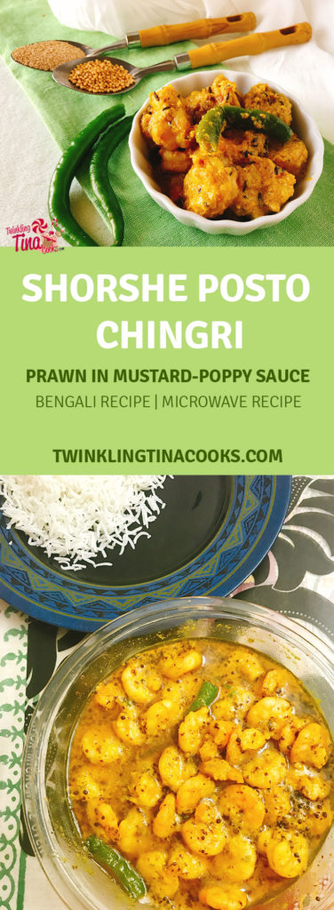 shorshe posto chingri recipe bengali recipe prawn in mustard marination